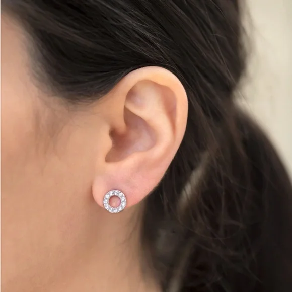 Touchstone Crystal XO Earrings - Picture 3 of 7